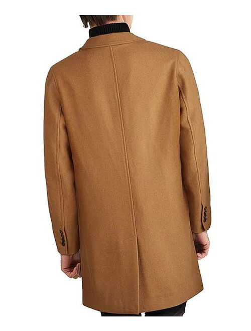 Cole Haan Camel Melton Wool-Blend Coat - Men