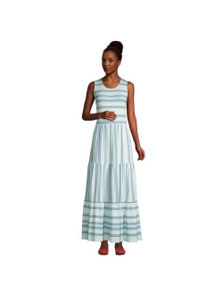 Tiered Sleeveless Maxi Dress