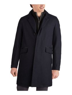 Navy Pocket Melton Wool-Blend Twill Coat - Men