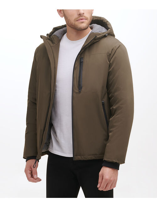 Cole Haan Olive Hooded Down Jacket - Men