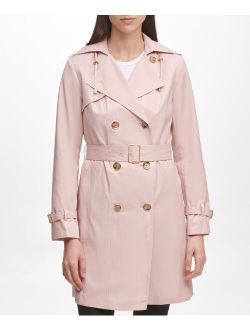 Beige Cotton Trench Coat - Women