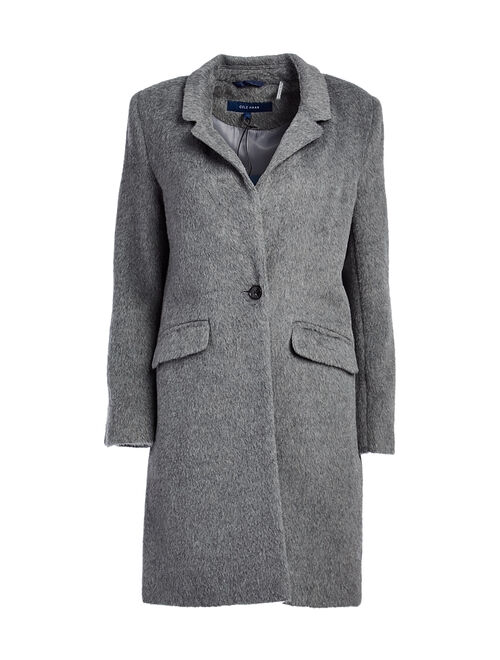 Cole Haan Gray Single-Breasted Coat - Women