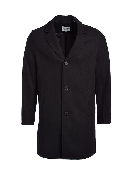 Cole Haan Black Wool-Blend Peacoat - Men