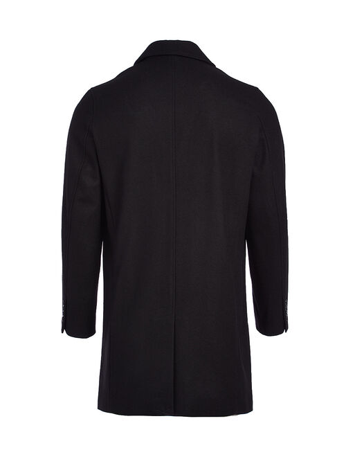 Cole Haan Black Wool-Blend Peacoat - Men