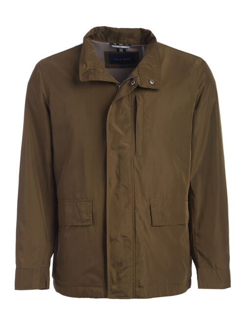 Cole Haan | Olive Flap-Pocket Zip-Up Raincoat - Men