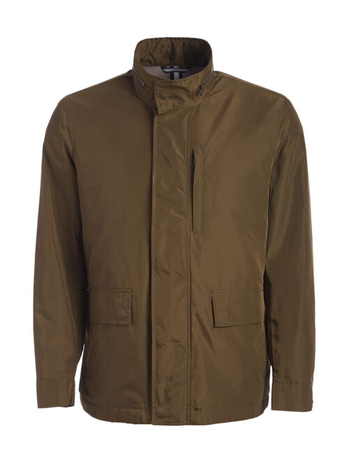 Cole Haan | Olive Flap-Pocket Zip-Up Raincoat - Men