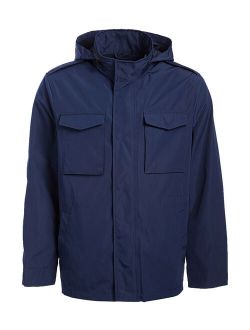 | Blue Zip-Up Water Resistant Field Parka - Men