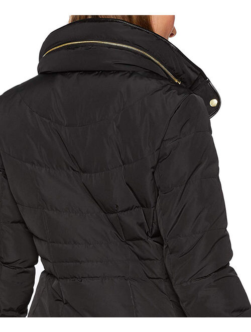 Cole Haan | Black Faux Fur Collar Puffer Coat - Women