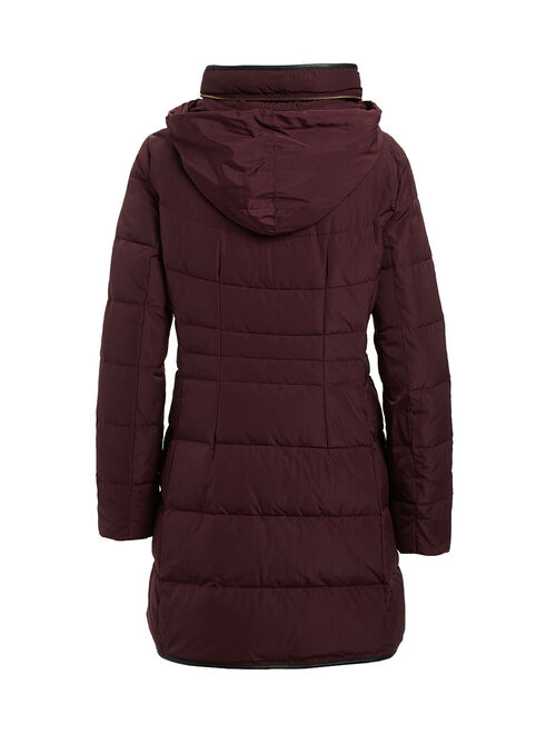 Cole Haan | Merlot Faux Fur Collar Puffer Coat - Women