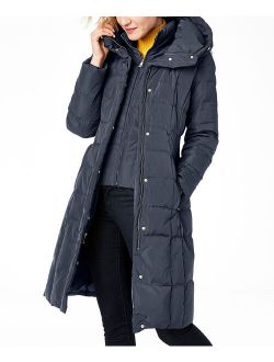 | Graphite Down Hooded Puffer Coat - Women