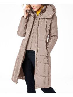 | Cashew Down Hooded Puffer Coat - Women