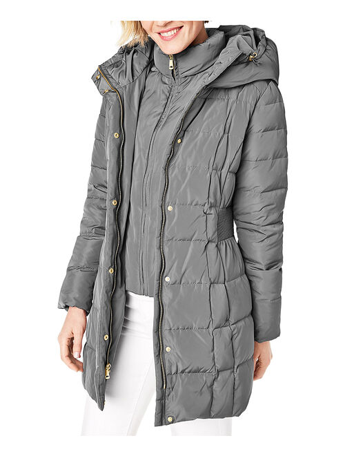 Cole Haan | Carbon Zip-Front Down Hooded Puffer Coat - Women