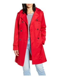 | Red Trench Coat - Women