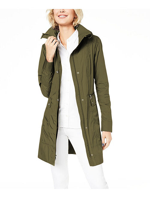 Cole Haan | Olive Packable Hooded Raincoat - Women