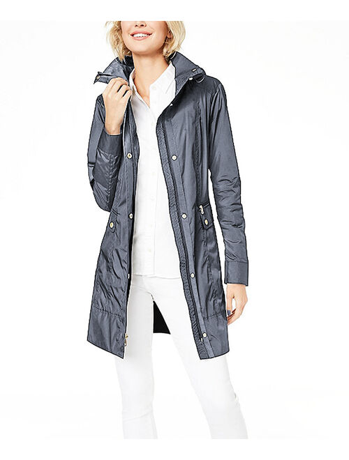 Cole Haan | Gunmetal Packable Hooded Raincoat - Women