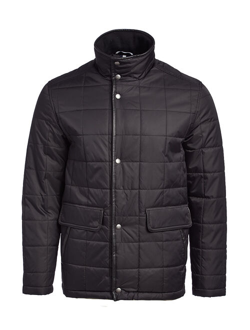 Cole Haan | Black High-Collar Quilted Jacket - Men