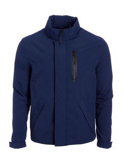 | Blue Zip-Pocket Rain Jacket - Men