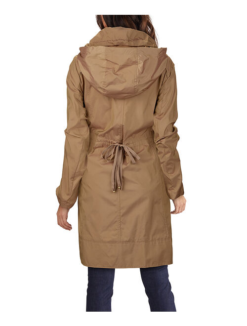 Cole Haan | Champagne Drawstring Waist Hooded Anorak - Women