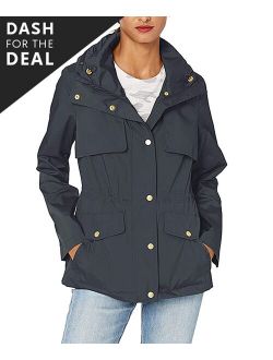 | Indigo Water-Resistant Packable-Hood Anorak - Women