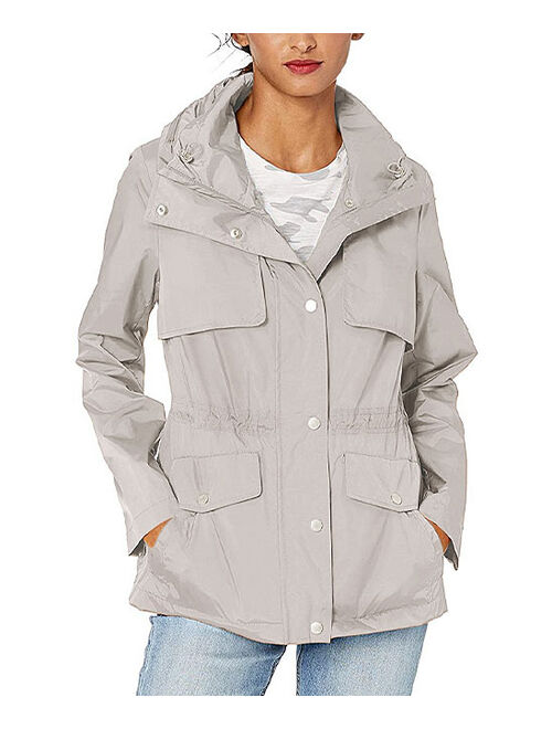 Cole Haan | Pearl Gray Water-Resistant Packable-Hood Anorak - Women