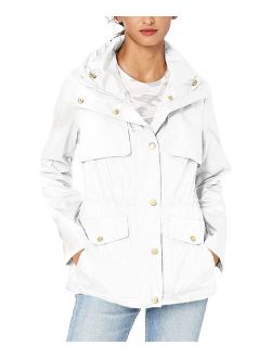 | White Water-Resistant Packable-Hood Anorak - Women