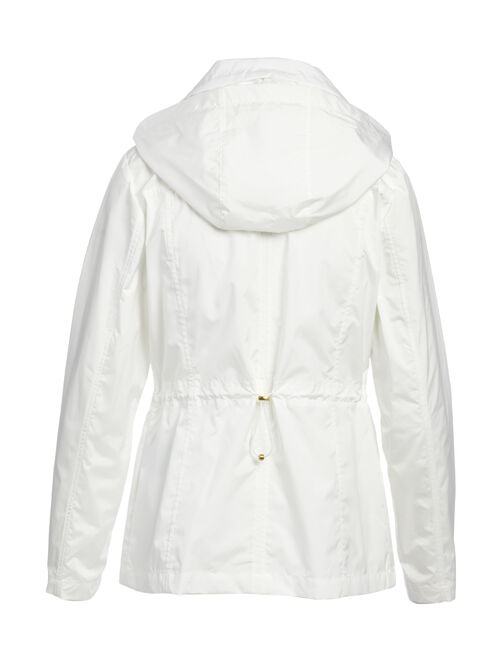 Cole Haan | White Water-Resistant Packable-Hood Anorak - Women