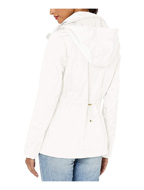 Cole Haan | White Water-Resistant Packable-Hood Anorak - Women