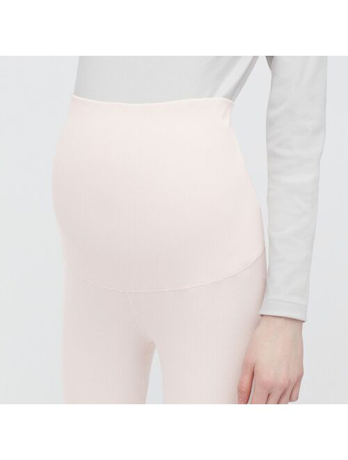 Uniqlo WOMEN RIBBED MATERNITY LEGGINGS