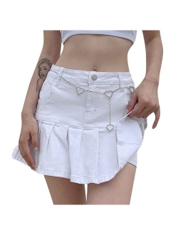 Women Skinny Skirts High Waist Pleated Skirts Zipper Mini Skirts Streetwear Skir Plaid Girls  Mini Skirt Women School юбка женск