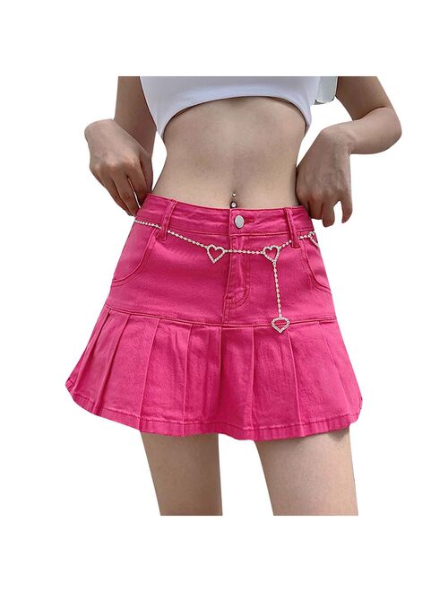 Women Skinny Skirts High Waist Pleated Skirts Zipper Mini Skirts Streetwear Skir Plaid Girls  Mini Skirt Women School юбка женск