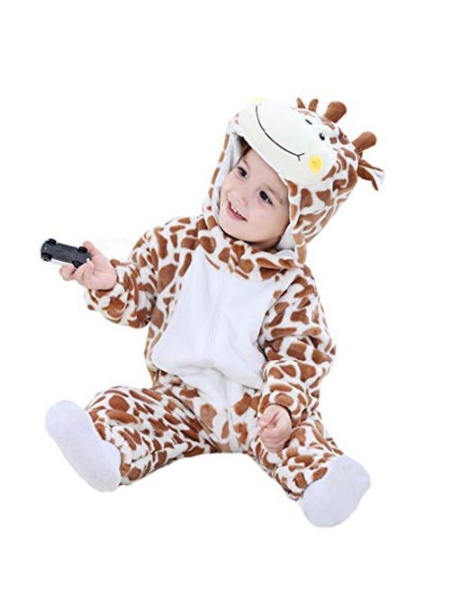 TONWHAR Inflant And Toddler Halloween Cosplay Costume Kids' Animal Outfit Snowsuit