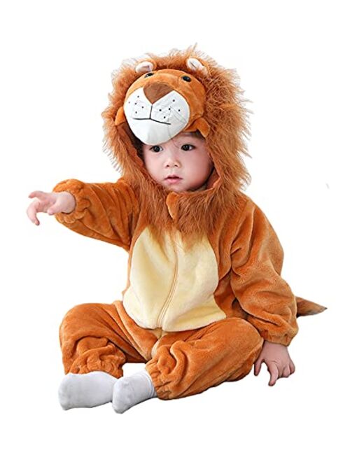 TONWHAR Inflant And Toddler Halloween Cosplay Costume Kids' Animal Outfit Snowsuit