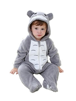 TONWHAR Unisex-Baby Animal Onesie Costume Cartoon Animal Outfit Homewear Baby One-Piece Rompers