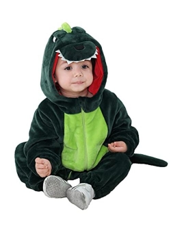 TONWHAR Unisex-Baby Animal Onesie Costume Cartoon Animal Outfit Homewear Baby One-Piece Rompers