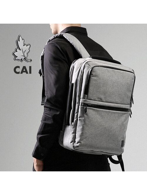 CAI Multi-Layer Laptop Backpack 2019 Autumn School Waterproof Anti-Theft Bag Business Office Travel Men Pouch Fashion Style