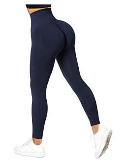 Women Scrunch Butt Lifting Seamless Leggings Booty High Waisted Workout Yoga Pants