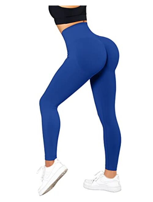 SUUKSESS Women Scrunch Butt Lifting Seamless Leggings Booty High Waisted Workout Yoga Pants