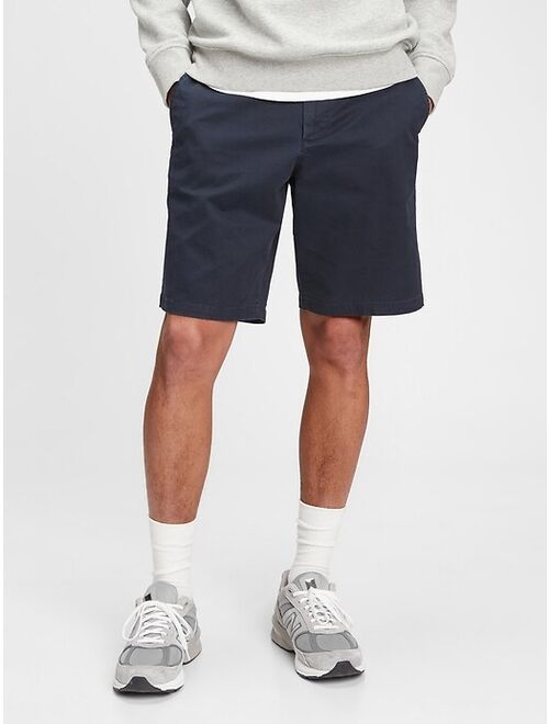 GAP 10" Cotton Solid Vintage Shorts