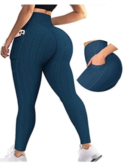 Scrunch Butt Lifting Leggings with Pockets for Women Butt Lift High Waisted Peach Lift TIK Tok Leggings Yoga Pants