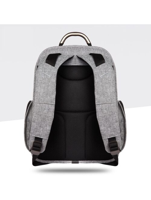 CAI Men 17" Laptop Backpack Zipper Design School Back Bag Casual Travel bookbag Pack Bags High Capacity 2019 Autumn Fashion