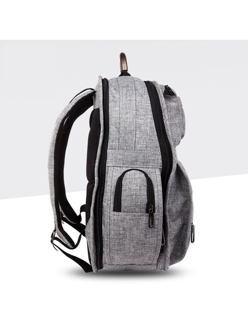 CAI Men 17" Laptop Backpack Zipper Design School Back Bag Casual Travel bookbag Pack Bags High Capacity 2019 Autumn Fashion