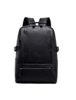 Retro PU High Capacity Man Backpacks 2020 New Waterproof Wear-resisting Laptop Travel Outdoors Back Pack Bag for Male