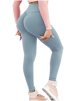 KIWI RATA Women Scrunch Butt Yoga Pants High Waist Sport Workout Leggings Trousers Tummy Control Tights