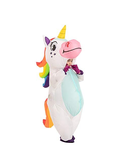 Child Unisex Unicorn Full Body Inflatable Costume