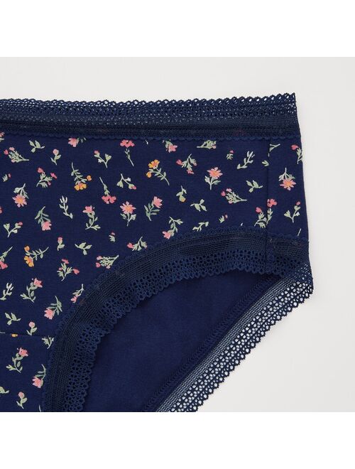 Uniqlo WOMEN MINI FLOWER HIPHUGGERS