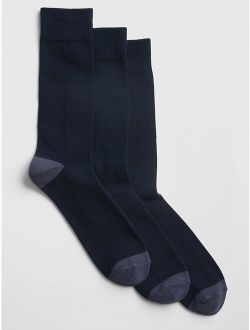 Soft Knit Crew Socks (3-Pack)