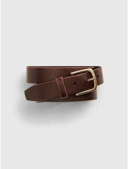 Metal Buckle Leather Belt