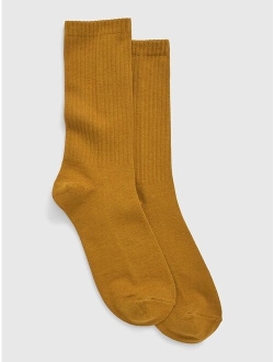 100% Organic Cotton Crew Socks