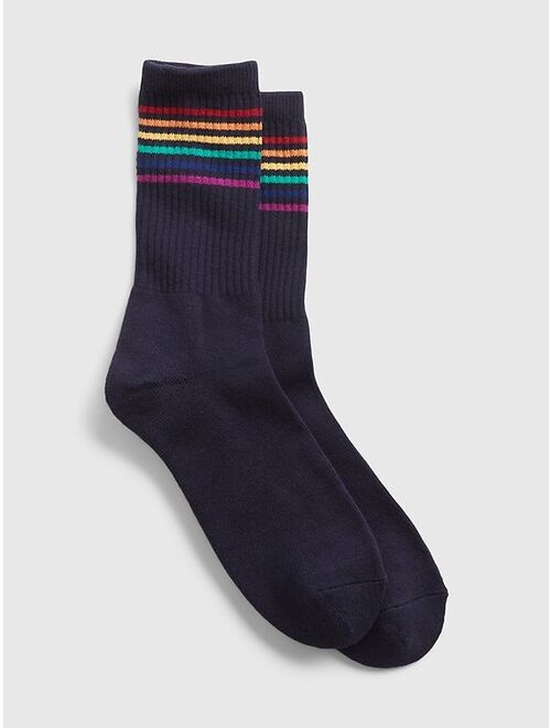 GAP Rainbow Stripe Tube Socks