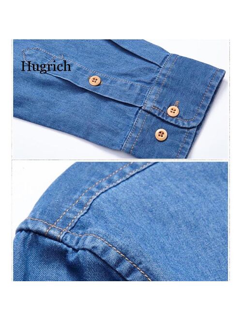 Top Quality Fashion Winter Jeans Shirt Men Warm Fleece Lined Velvet Denim Shirts 4Xl Male Bottoming Shirt